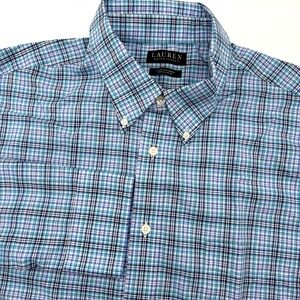 Lauren Ralph Lauren Regular‎ Fit  Men's Long Sleeve Multicolor XL 17-1/2 Button